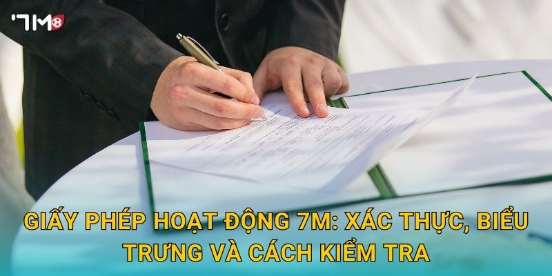 Giấy phép hoạt động 7M: xác thực, biểu trưng và cách kiểm tra
